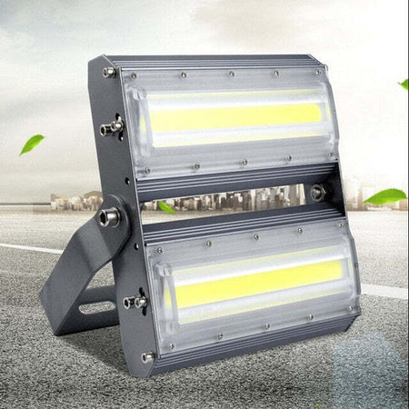 FARO PROIETTORE LUCE LED COB LINEARE PER ESTERNO 100W 2 X 50W STAFFA Illuminazione/Illuminazione per esterni/Proiettori Trade Shop italia - Napoli, Commerciovirtuoso.it