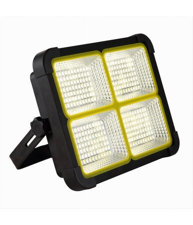 Faro Proiettore Ricaricabile Pannello Solare 200 W Usb Power Bank Ip65 S18b-200w