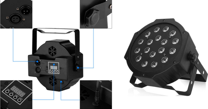 FARO RGB PROIETTORE DMX 512 EFFETTO LUCE FLAT PAR LIGHT ALTA LUMINOSITA 18 LED Strumenti Musicali/Sonorizzazione e palcoscenico/Illuminazione/Dispositivi per effetti luce Trade Shop italia - Napoli, Commerciovirtuoso.it