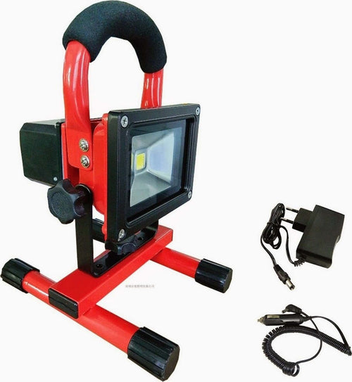 FARO RICARICABILE FARETTO IMPERMEABILE LED LUCE BIANCA EMERGENZA PORTATILE Illuminazione/Illuminazione per esterni/Proiettori Trade Shop italia - Napoli, Commerciovirtuoso.it