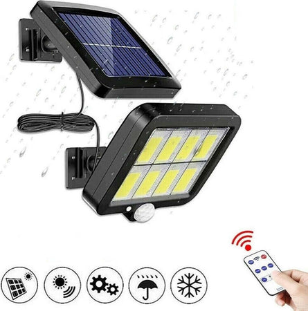 Faro Solare Led Con Pannello Faretto Sensore Di Movimento 160 Led Cob Gl-160c Articoli da Giardino > Illuminazione da esterno > Faretti da esterno Trade Shop italia - Napoli, Commerciovirtuoso.it