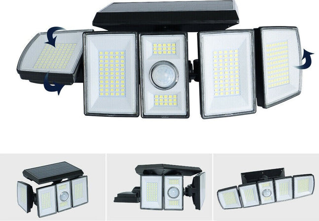 Faro Solare Led Orientabile Faretto Telecomando Sensore Di Movimento 300 Led Articoli da Giardino > Illuminazione da esterno > Faretti da esterno Trade Shop italia - Napoli, Commerciovirtuoso.it