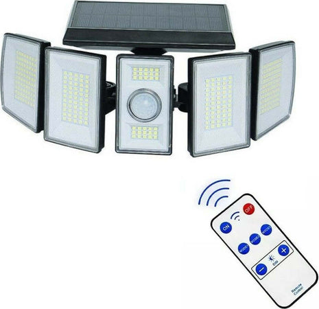 Faro Solare Led Orientabile Faretto Telecomando Sensore Di Movimento 300 Led Articoli da Giardino > Illuminazione da esterno > Faretti da esterno Trade Shop italia - Napoli, Commerciovirtuoso.it