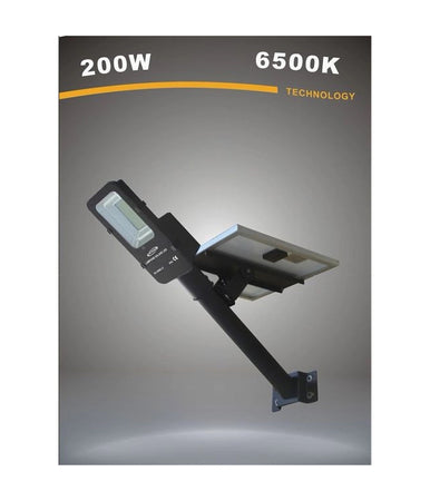 Faro Stradale Lampione Solare Led 200watt Crepuscolare Dimmerabile Ip65 S03-200w