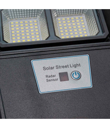 Faro Stradale Solare Led 170 W Sensore Crepuscolare Ip65 Pannello Fotovoltaico