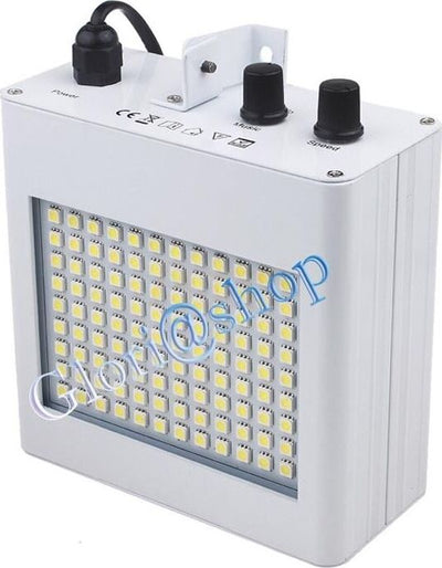 Faro-Strobo-Da-Discoteca-Flash-Faretto-108-Led-Luce-Bianca-Lampada-Stroboscopica-Kovalmax