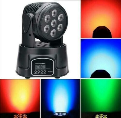 Faro Strobo RGB DJ Faretto 7 LED X 10W testa rotante 360° Colori Eeffetto Disco Strumenti Musicali/Sonorizzazione e palcoscenico/Illuminazione/Stroboscopi Zencoccostore - Formia, Commerciovirtuoso.it