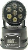 FARO-STROBO-RGB-DJ-FARETTO-7-LED-X-10W-testa-rotante-360°-COLORI-EFFETTO-DISCO