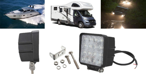 FARO SUPPLEMENTARE PROFONDITà 12V 16 LED 48W AUTO FUORISTRADA QUADRATO 6000K Auto e Moto/Parti per auto/Luci lampadine e indicatori/Lampadine/Lampadine per esterno Trade Shop italia - Napoli, Commerciovirtuoso.it