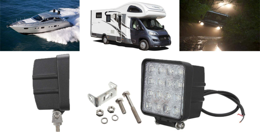 FARO SUPPLEMENTARE PROFONDITà 12V 16 LED 48W AUTO FUORISTRADA QUADRATO 6000K Auto e Moto/Parti per auto/Luci lampadine e indicatori/Lampadine/Lampadine per esterno Trade Shop italia - Napoli, Commerciovirtuoso.it