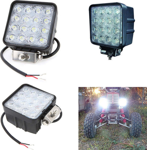 FARO SUPPLEMENTARE PROFONDITà 12V 16LED 48W AUTO FUORISTRADA QUADRATO 6000K IP68 Auto e Moto/Parti per auto/Luci lampadine e indicatori/Lampadine/Lampadine per esterno Trade Shop italia - Napoli, Commerciovirtuoso.it