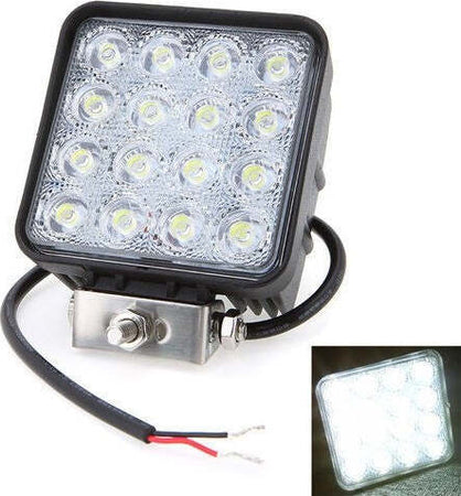 FARO SUPPLEMENTARE PROFONDITà 12V 16LED 48W AUTO FUORISTRADA QUADRATO 6000K IP68 Auto e Moto/Parti per auto/Luci lampadine e indicatori/Lampadine/Lampadine per esterno Trade Shop italia - Napoli, Commerciovirtuoso.it