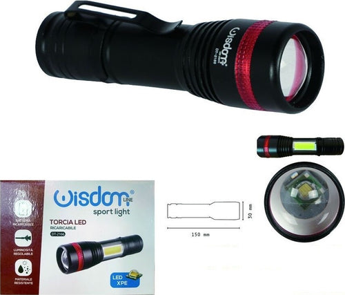 Faro Torcia Led Ricaricabile Luminosita Regolabile Doppia Emissione Luce Dt-2166 Casa, arredamento e bricolage > Bricolage e fai da te > Torce Trade Shop italia - Napoli, Commerciovirtuoso.it
