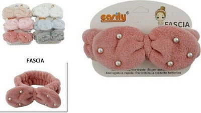 Fascia-Capelli-Doccia-Shampo-Asciugamano-Spugna-Fiocco-Perline-Vari-Colori-69500