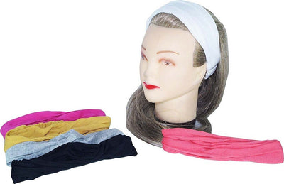 Fascia Capelli Elastica 2 Pezzi Fasce Monocolore Frontino Fermacapelli Cotone Fermacapelli Trade Shop italia - Napoli, Commerciovirtuoso.it