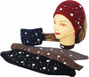 Fascia-Elastica-Lana-Brillantini-Annodata-Retro-Ferma-Capelli-Tessuto-Accessori
