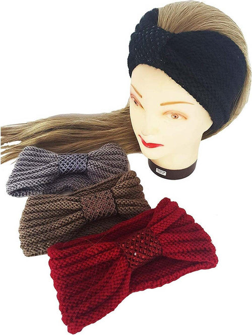 Fascia Elastica Lana Paillettes Annodata Retro Ferma Capelli Tessuto Accessori Fermacapelli Trade Shop italia - Napoli, Commerciovirtuoso.it
