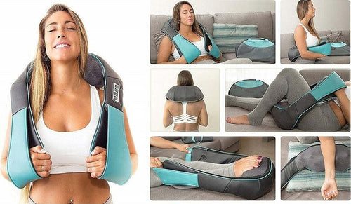 FASCIA MASSAGGIANTE TERMICO NECK ERGONOMICO CALORE SHIATSU COLLO SPALLE SCHIENA  Trade Shop italia - Napoli, Commerciovirtuoso.it