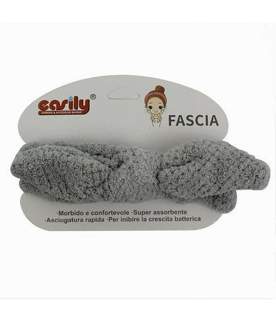 Fascia Per Capelli Doccia Shampoo Trucco In Spugna Con Fiocco Annodato 69603