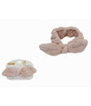 Fascia Per Capelli Doccia Shampoo Trucco Spugna Con Fiocco Annodato Rosa 79613