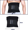 Fascia-Posturale-Schiena-Supporto-Regolabile-A-Strappo-Tutore-Lombare-Nero