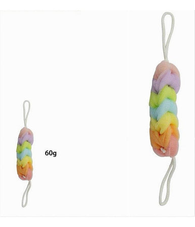 Fascia Spugna Rete Esfoliante Bagno Doccia Lavaschiena A Treccia Scrubber 79306