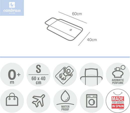 Fasciatoio 60X40X1 Cm Astra Azzurro Prima infanzia/Cambio del pannolino/Materassini per fasciatoio/Fasciatoio da viaggio La Casa Del Bebè - Napoli, Commerciovirtuoso.it