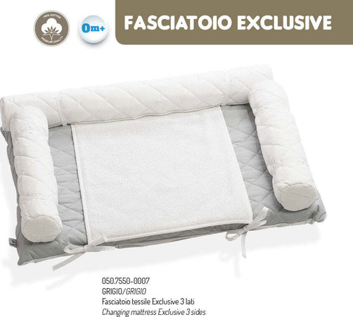 Fasciatoio Tessile Italbaby Grigio Prima infanzia/Cambio del pannolino/Materassini per fasciatoio/Fasciatoio da tavolo La Casa Del Bebè - Napoli, Commerciovirtuoso.it