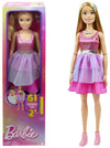 Fashion Doll Mattel Barbie Large Doll Articolata Alta 71cm Con Vestito Rosa