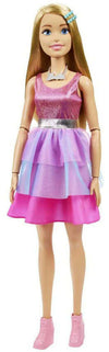 Fashion Doll Mattel Barbie Large Doll Articolata Alta 71cm Con Vestito Rosa