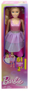 Fashion Doll Mattel Barbie Large Doll Articolata Alta 71cm Con Vestito Rosa