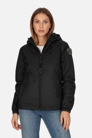 Blauer Giubbotto Donna Antivento Antipioggia con Cappuccio Anawan 26SBLDC11099 Nero