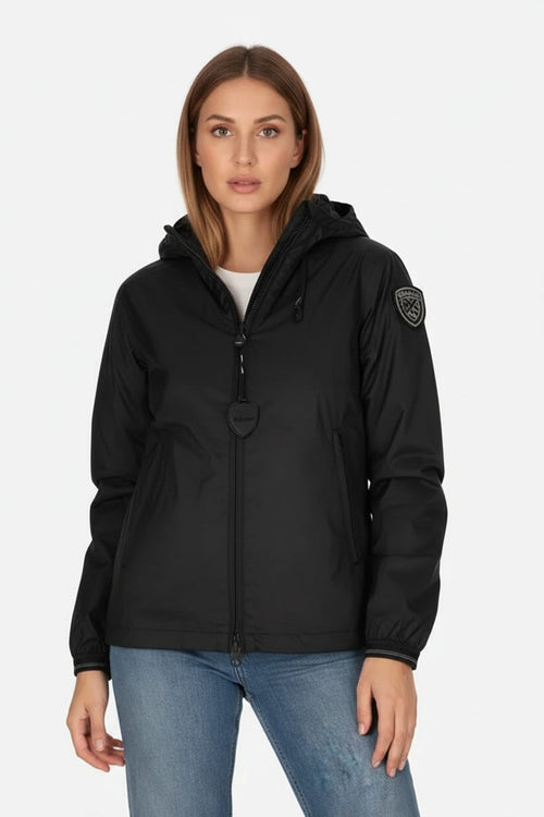 Blauer Giubbotto Donna Antivento Antipioggia con Cappuccio Anawan 26SBLDC11099 Nero