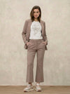 Pantalone Donna Circolo 1901 Tabacco Stretch Elegante FD3863PF 1379