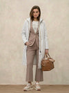 K-Way Barbrein cappotto donna lungo impermeabile 3 layer cotone water repellent oversize