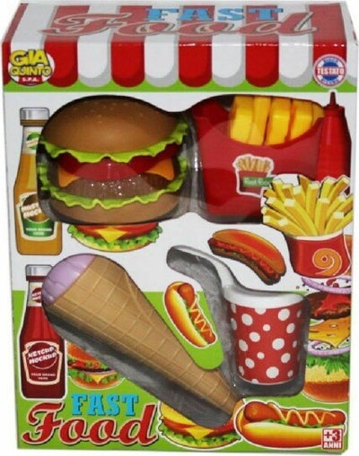 Fast-Food-Hamburger-Patatine-Cono-Gelato-Giocattolo-Gioco-Bambini
