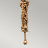 Applique Contemporanea Fragment Acciaio Foglia Oro Materie Plastiche 1 Luce E27