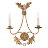 Applique Classica Sweet Olive Acciaio 2 Luci E14