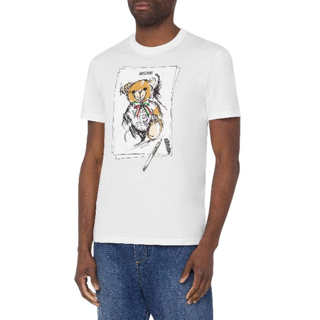 MOSCHINO COUTURE t-shirt uomo moschino couture - t-shirt - bianco da uomo