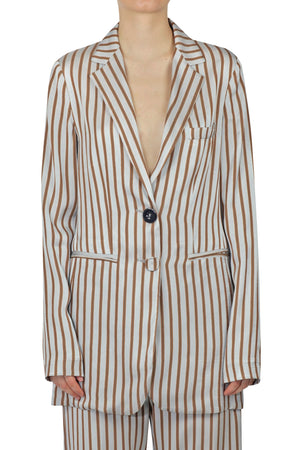 MALIPARMI Maliparmi - Giacca - 450743 - Azzurro/Marrone da donna