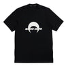 MARINE SERRE Cotton Jersey Loose Fit T-Shirt in Black da uomo