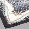 Liu Jo foulard nero 90X90 con scatola 2F5084T0300
