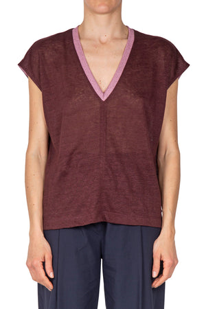 OTTOD'AME Ottod'ame - T-shirt - 450382 - Prugna da donna