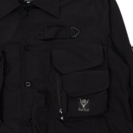 SOUTH2 WEST8 Tenkara Trout Shirt in Black da uomo