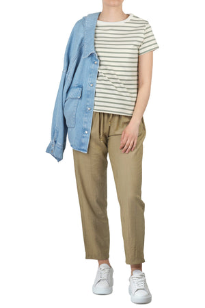 DANIELE FIESOLI COLLEZIONE_01 Daniele Fiesoli Collezione_01 - T-shirt - 450797 - Panna/Verde da donna