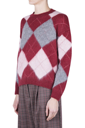 LA FEMME BLANCHE La Femme Blanche - Maglia - 461746 - Rosa/Bordeaux da donna