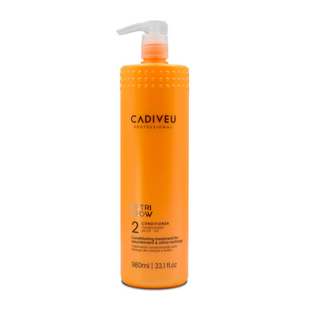 Cadiveu nutri glow 2 conditioner 980 ml, nutre, districa e dona lucentezza lasciando i capelli leggeri