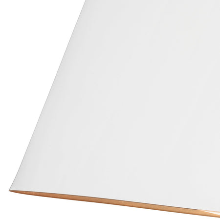 Lampadario Contemporaneo Asher Acciaio Bianco Opaco Vetro 5 Luci E14