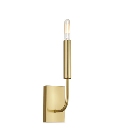 Applique Contemporanea Brianna Acciaio Ottone Brunito 1 Luce E14