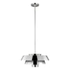 Sospensione Contemporanea Brisbin Acciaio Nichel Lucido 1 Luce E27